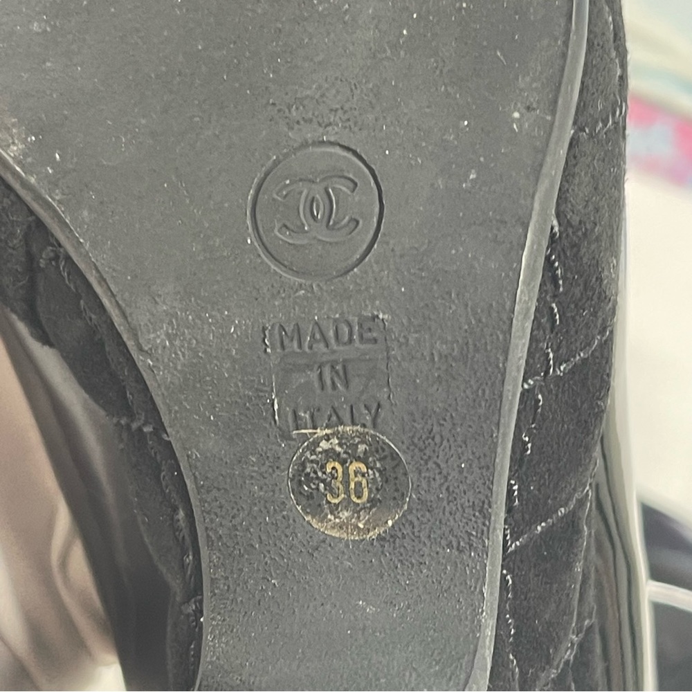 💎SUPER SALE! CHANEL CC MATELASSE PLATFORM SHOES - Picture 12 of 12